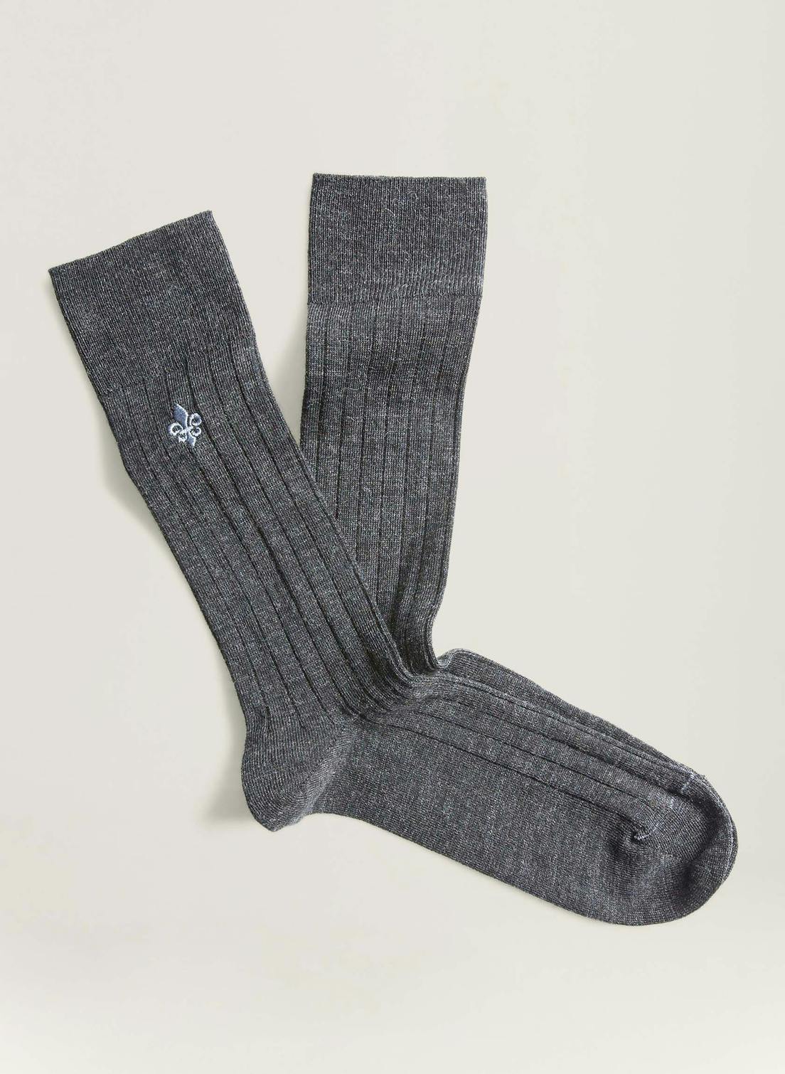 Morris Wool Rib Socks